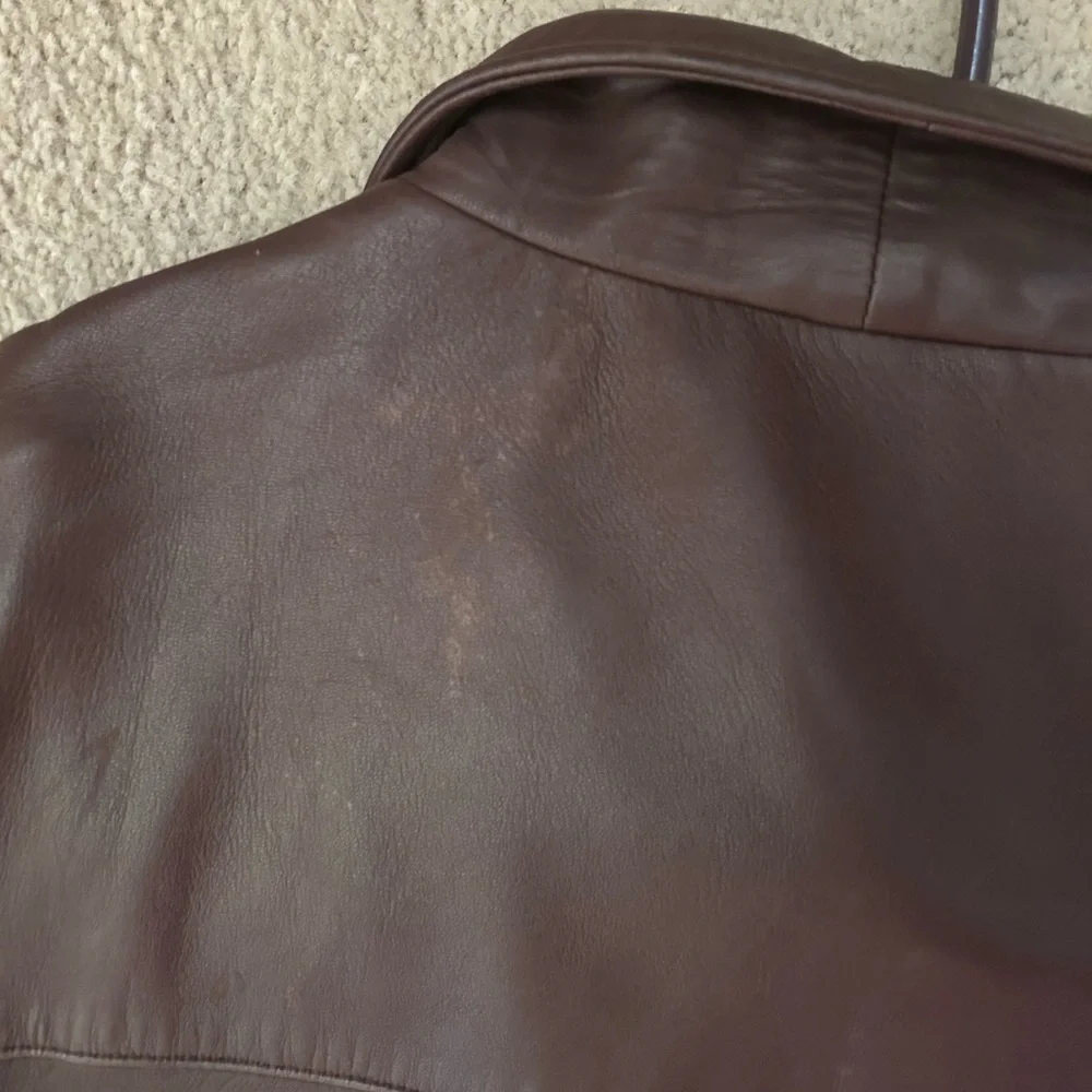 Ralph Lauren Men's Dark Brown Leather Jacket - Picture 3 of 8